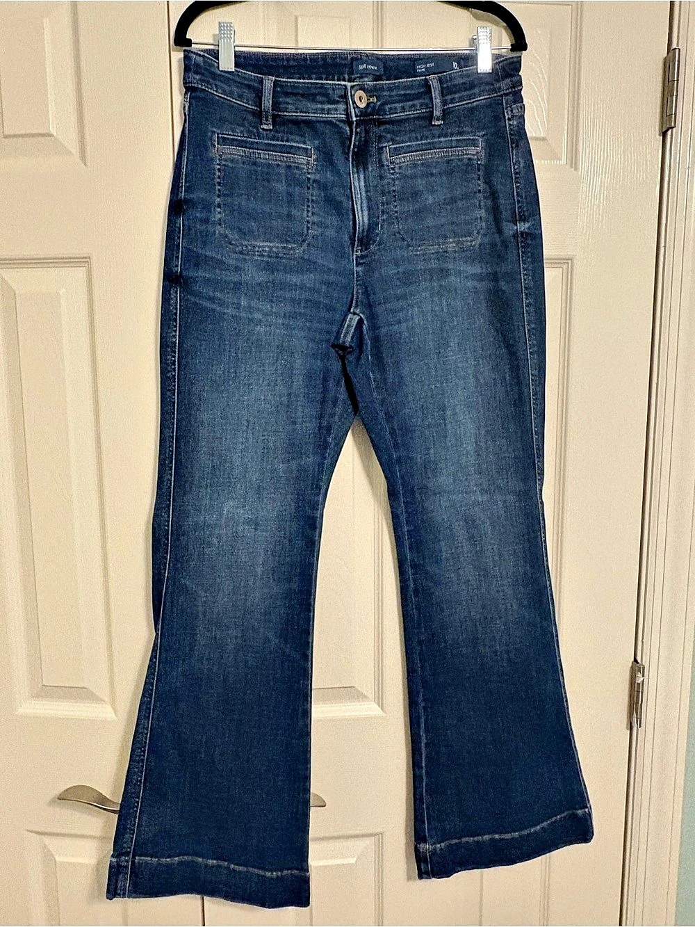 J. Jill Denim High Rise Flare Jeans Blue Waist 10
